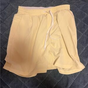 Yellow Lululemon Shorts